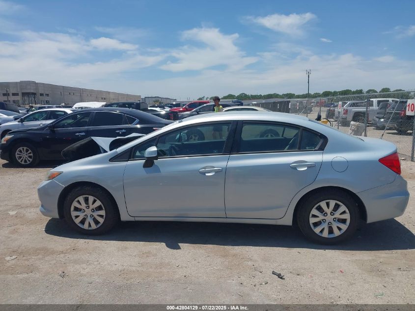 2012 Honda Civic Lx VIN: 19XFB2F5XCE360276 Lot: 42804129