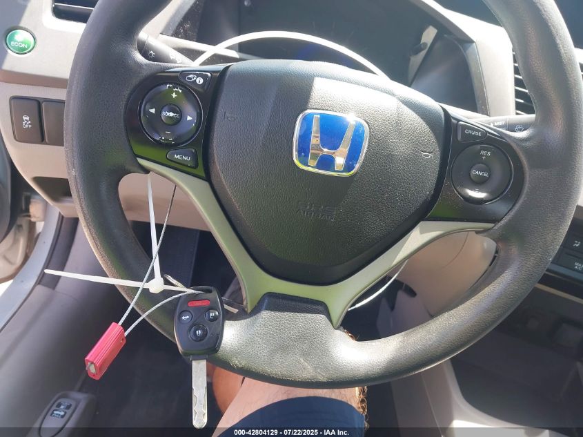 2012 Honda Civic Lx VIN: 19XFB2F5XCE360276 Lot: 42804129