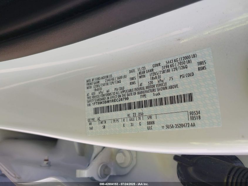 2024 Ford F-350 - 1FT8W3BM1REC28799