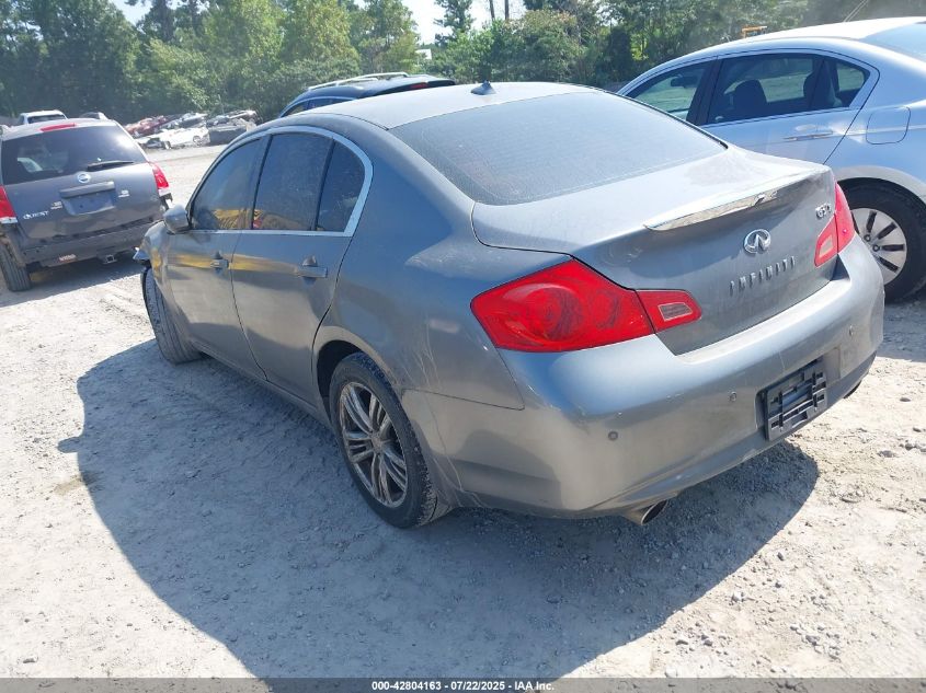 2011 Infiniti G37X VIN: JN1CV6AR2BM404463 Lot: 42804163