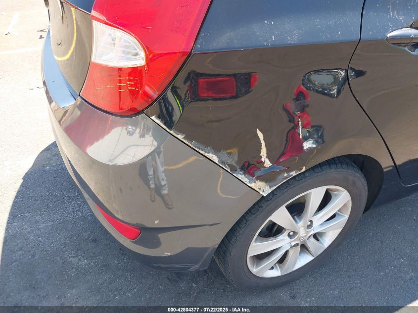 2013 Hyundai Accent Se VIN: KMHCU5AE6DU079726 Lot: 42804377