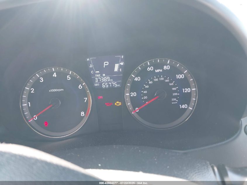 2013 Hyundai Accent Se VIN: KMHCU5AE6DU079726 Lot: 42804377