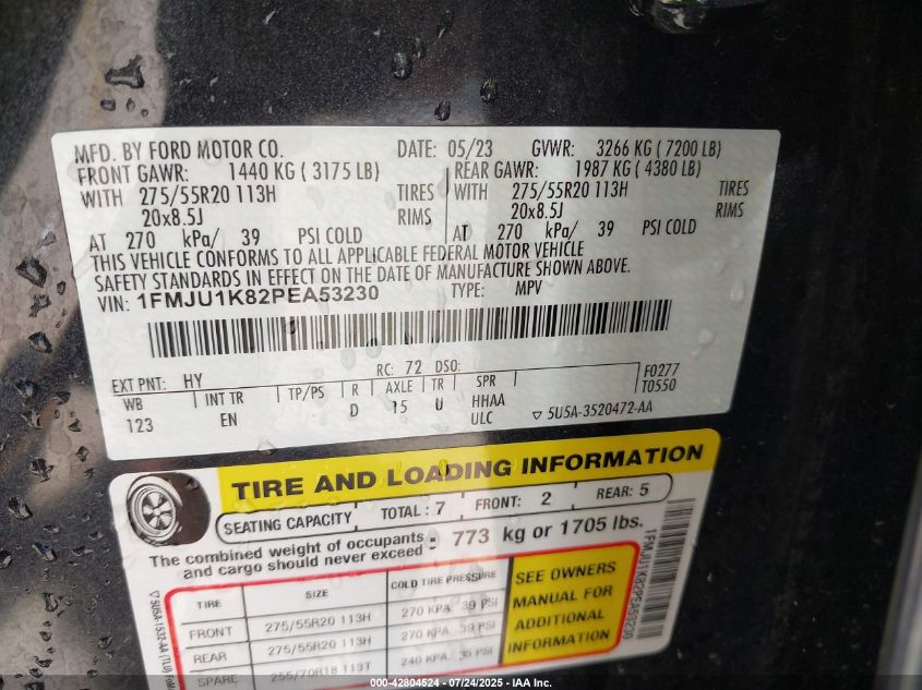 2023 Ford Expedition - 1FMJU1K82PEA53230