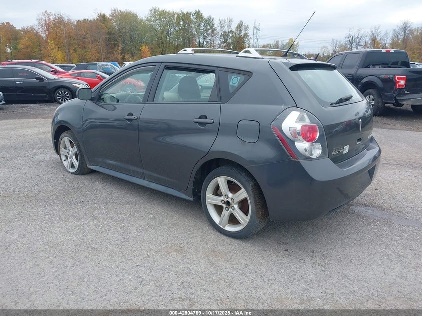 2009 Pontiac Vibe grey hatchback gasoline 5Y2SM67059Z423493 photo #4