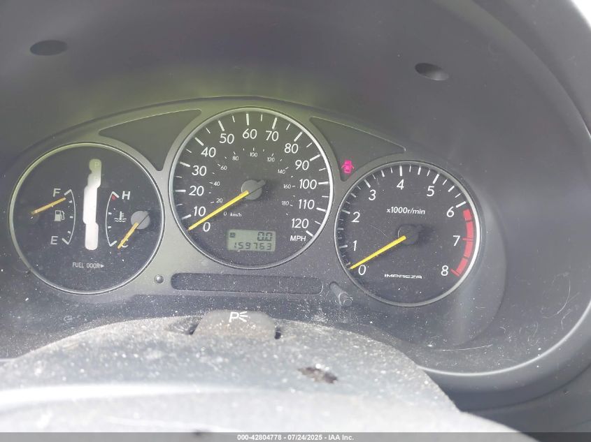 2002 Subaru Impreza 2.5Rs VIN: JF1GD67542H512412 Lot: 42804778