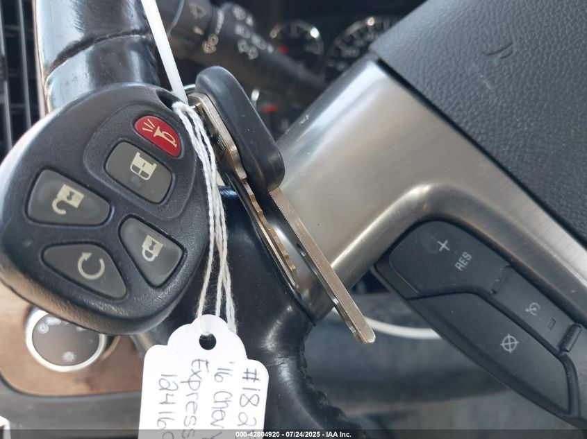 2016 Chevrolet Express 2500 Work Van VIN: 1GCWGAFG0G1241691 Lot: 42804920