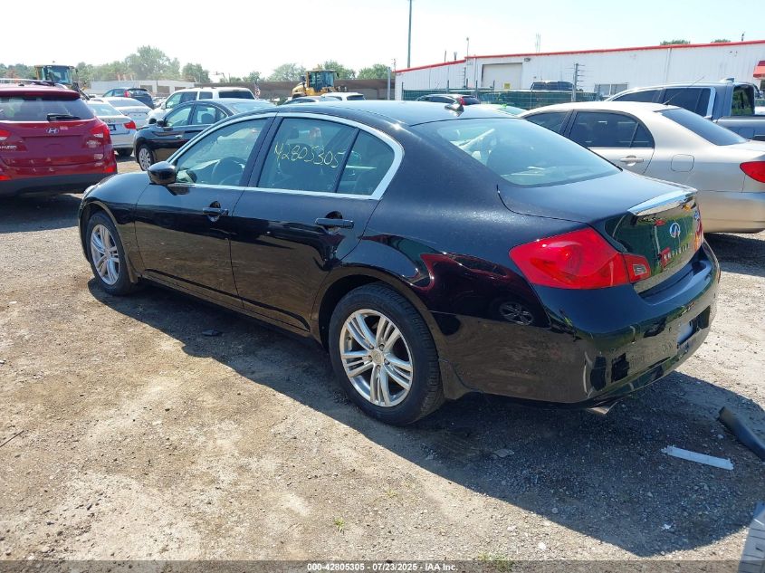 2011 Infiniti G37X VIN: JN1CV6AR5BM404490 Lot: 42805305