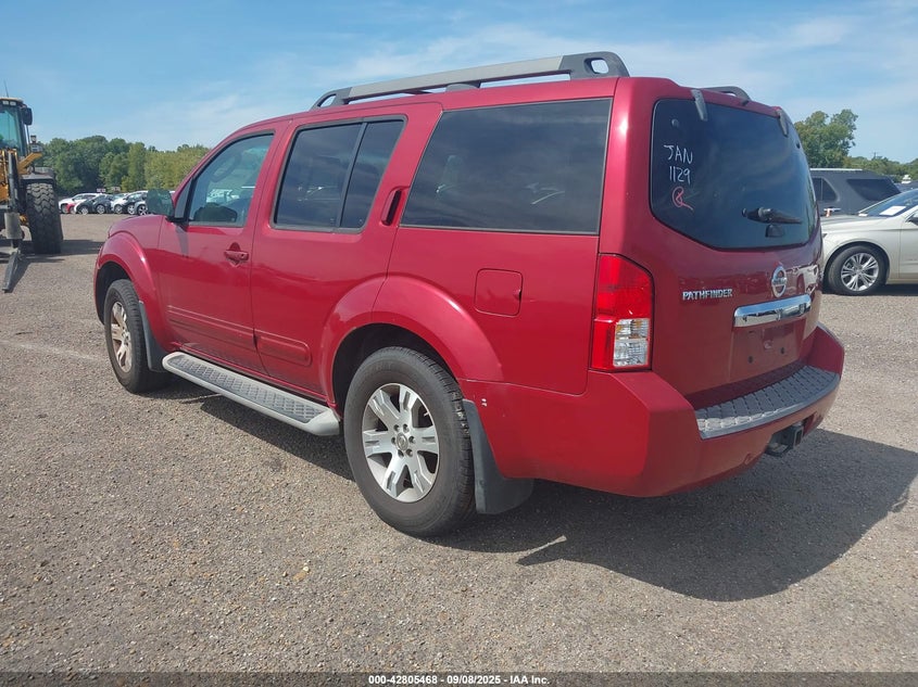 Vin: 5n1ar1nn8ac621129, lot: 43298901, nissan pathfinder se 20103