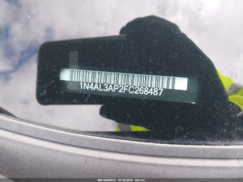 2015 Nissan Altima 2.5 S VIN: 1N4AL3AP2FC268487 Lot: 42805473