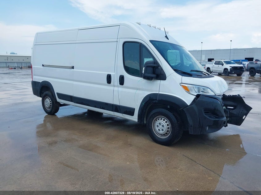 Vin: 3c6lrvdg5se513947, lot: 43300761, ram promaster 2500 tradesman high roof 159 wb w/pass seat 20251