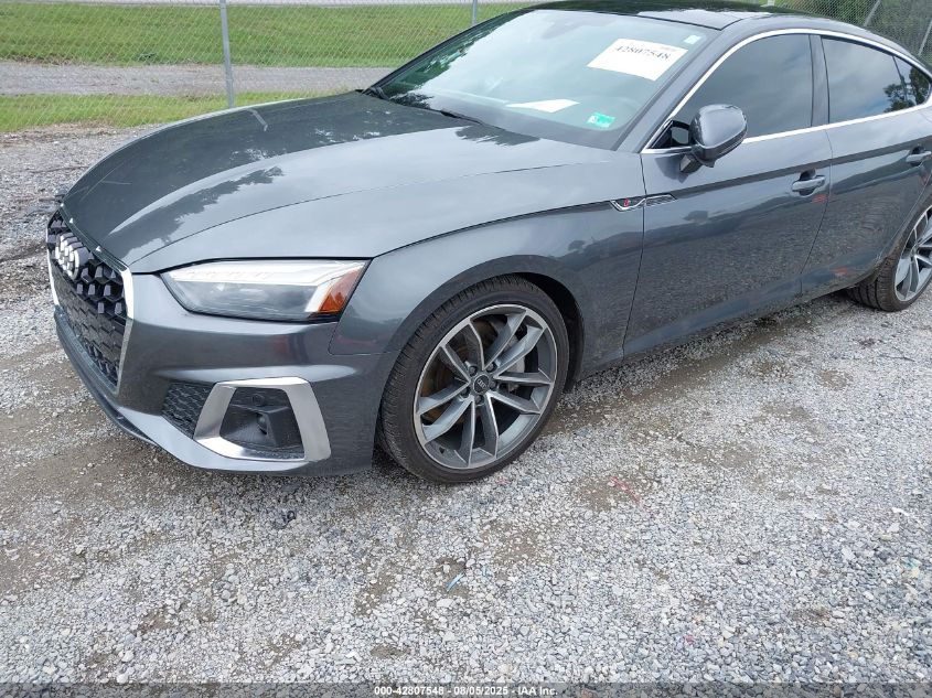 2021 AUDI A5 SPORTBACK PREMIUM PLUS 45 TFSI QUATTRO S TRONIC - WAUFACF53MA049377