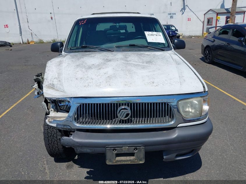 2000 Mercury Mountaineer VIN: 4M2DU86P6YUJ06184 Lot: 42807879