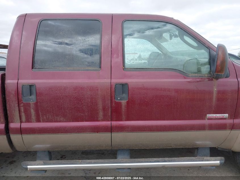 2005 Ford F-250 2005 Ford F-250 Lariat 4X4 Crew Cab Pickup VIN: 1FTSW21P45EC40063 Lot: 14084862