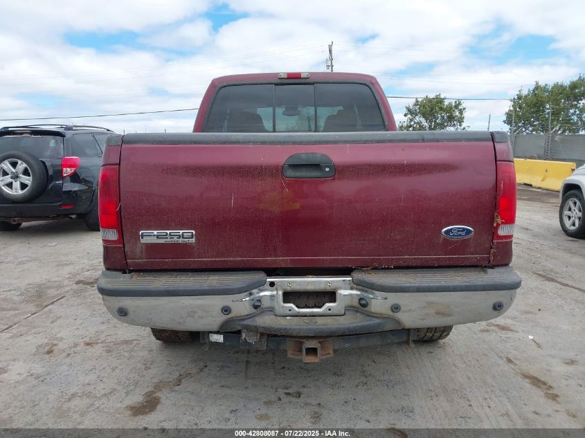 2005 Ford F-250 2005 Ford F-250 Lariat 4X4 Crew Cab Pickup VIN: 1FTSW21P45EC40063 Lot: 14084862