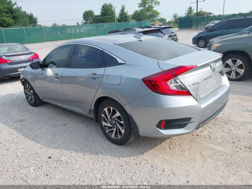 2017 Honda Civic 2.0 Ex Silver Lot 111042808301 Vin 19XFC2F74HE072081