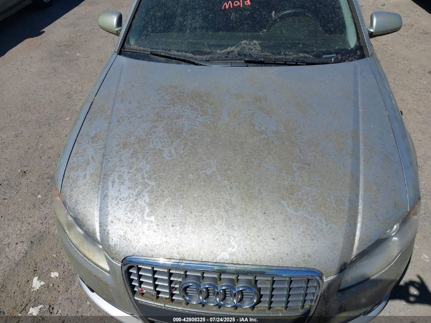 2006 Audi A4 S-Line 3.2 Quattro VIN: WAUEH78EX6A284051 Lot: 42808325