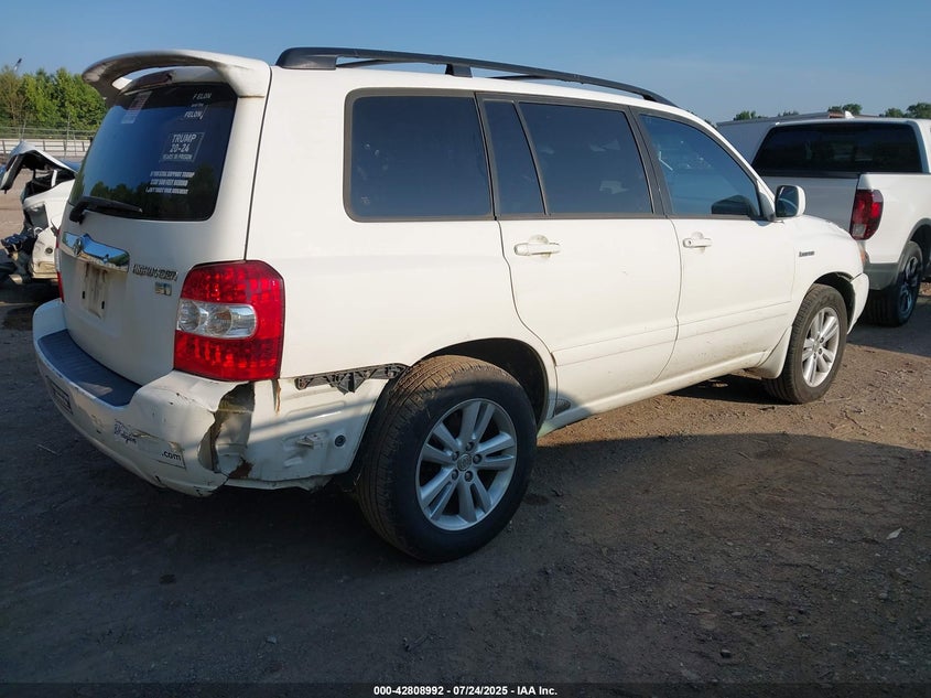 2006 Toyota Highlander Hybrid Limited V6 VIN: JTEDW21A160004453 Lot: 42808992