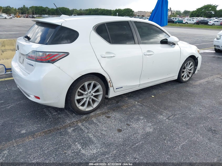 Vin: jthkd5bh4c2083436, lot: 43303712, lexus ct 200h premium 20124