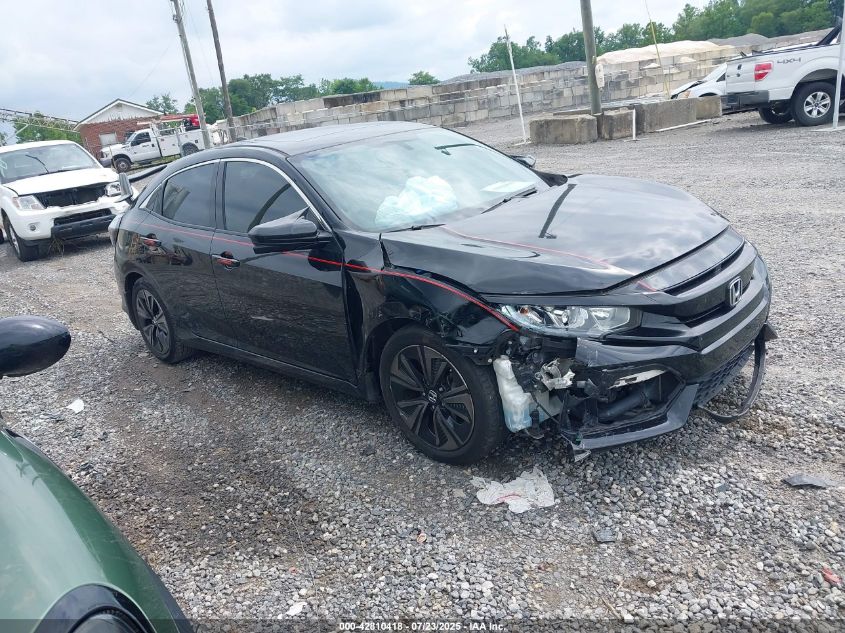 2018 Honda Civic Ex black hatchback gasoline SHHFK7H58JU210702 photo #1