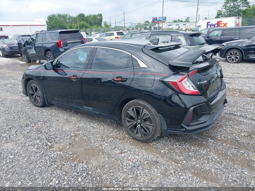 2018 Honda Civic Ex black hatchback gasoline SHHFK7H58JU210702 photo #4