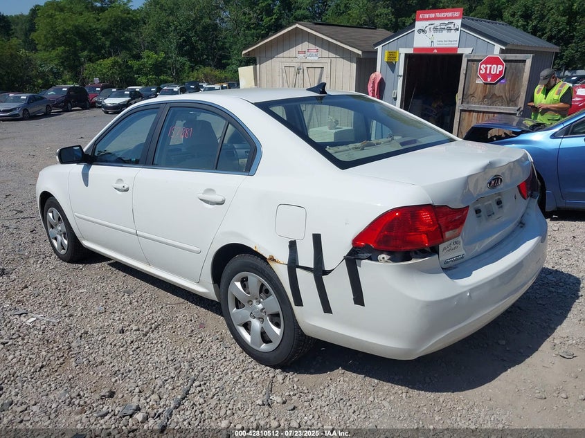 Vin: knagg4a89a5376638, lot: 43304001, kia optima lx 20103