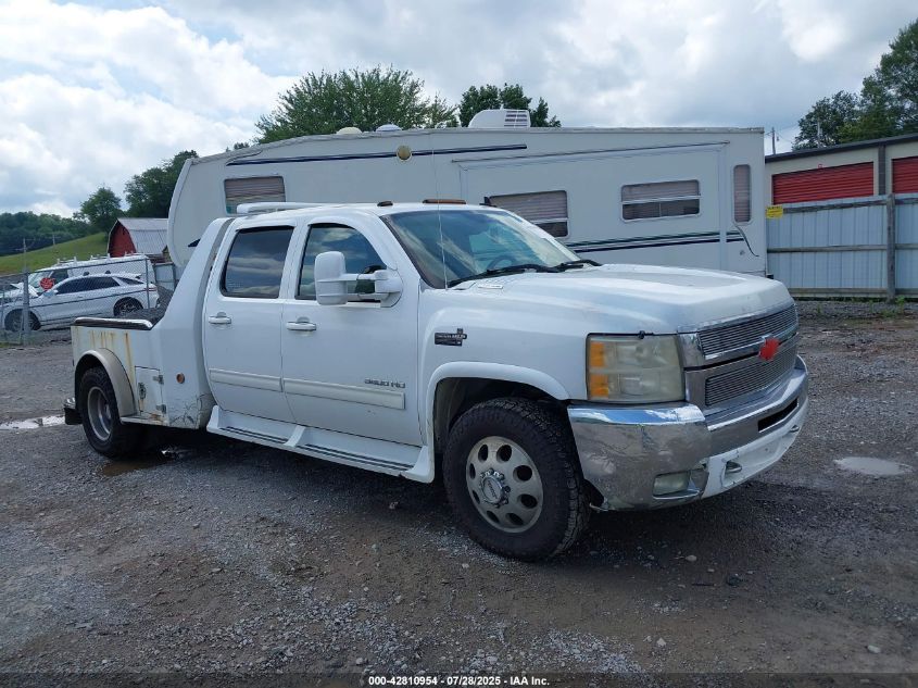 2010 Chevrolet Silverado 3500Hd Ltz white truck diesel 1GB7K1B64AF117874 photo #1