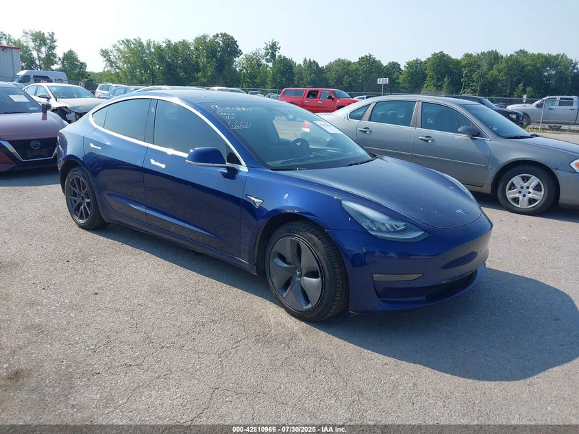 2018 Tesla Model 3 Long Range performance Blue Lot 111042810966 Vin 5YJ3E1EB0JF064878