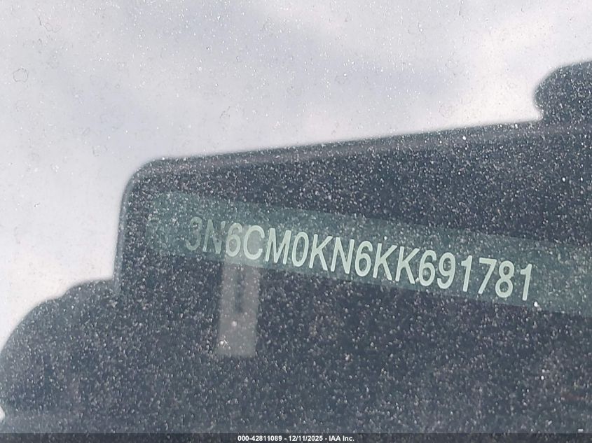 2019 Nissan Nv200 S VIN: 3N6CM0KN6KK691781 Lot: 43872161