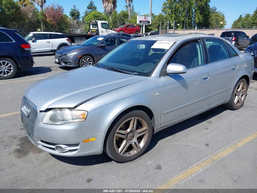2007 Audi A4 2.0T VIN: WAUAF78E77A056322 Lot: 42811201