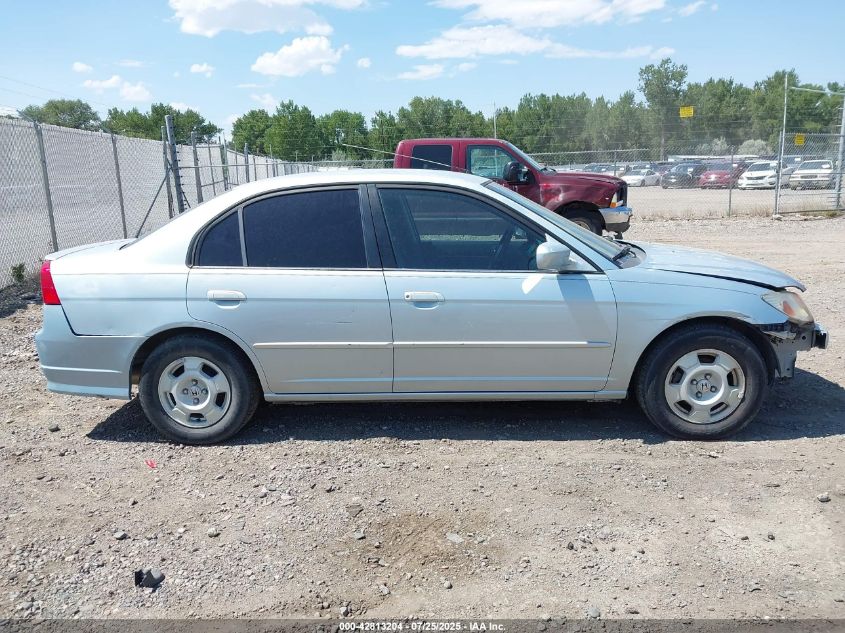 2005 Honda Civic Hybrid VIN: JHMES96685S006056 Lot: 42813204