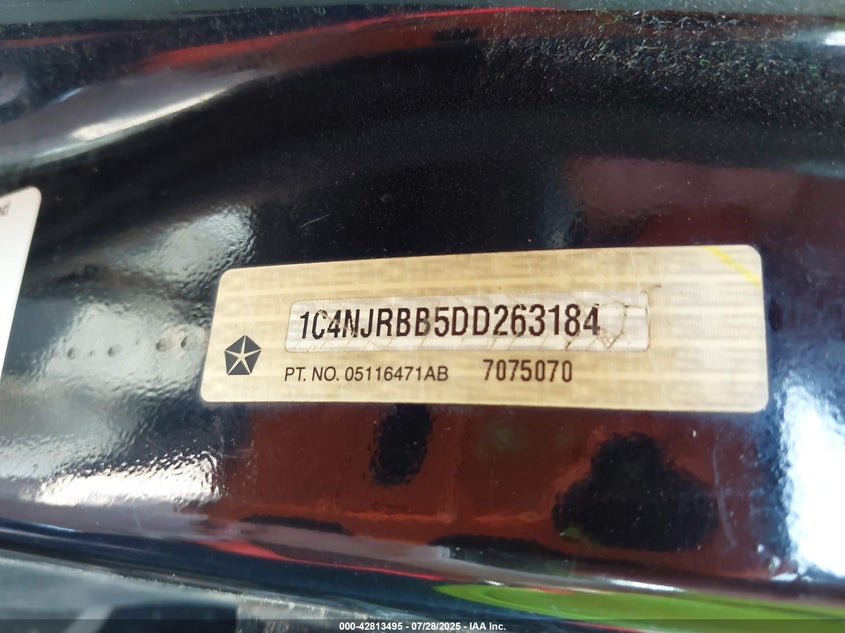 2013 JEEP PATRIOT SPORT - 1C4NJRBB5DD263184