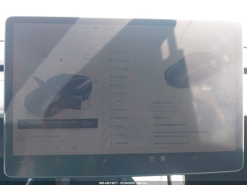 2023 Tesla Model y AWD LONG RANGE DUAL MOTOR ALL-WHEEL DRIVE Gray Lot 111042813877 Vin 7SAYGAEE8PF878556