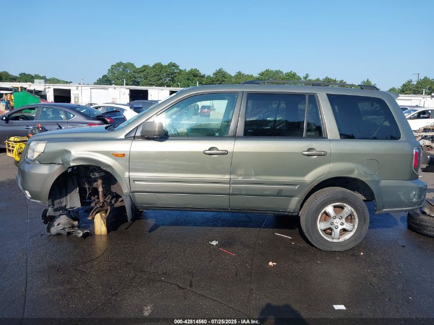 2007 Honda Pilot Ex-L VIN: 5FNYF18637B024188 Lot: 42814560