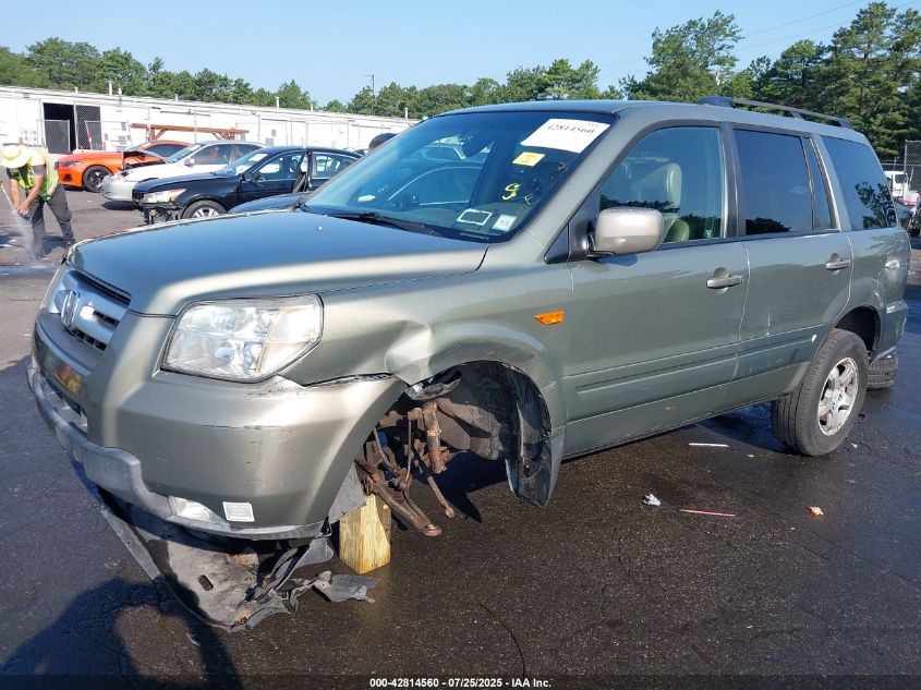 2007 Honda Pilot Ex-L VIN: 5FNYF18637B024188 Lot: 42814560