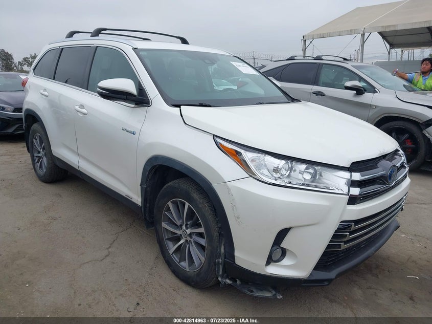 5TDJGRFH7KS057104 2019 Toyota Highlander Hybrid/Xle auction photo 1