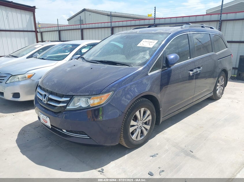 Vin: 5fnrl5h67eb050634, lot: 43309554, honda odyssey ex-l 20142