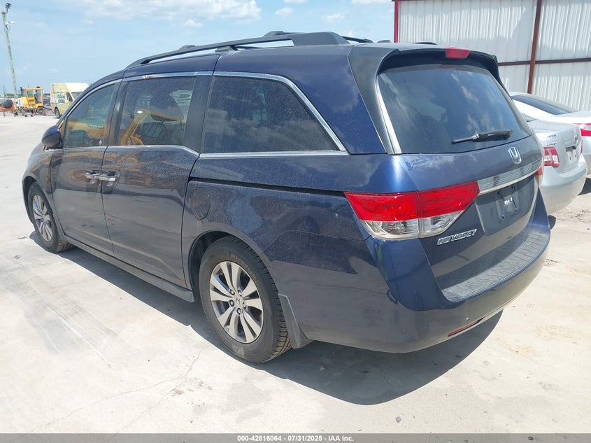 Vin: 5fnrl5h67eb050634, lot: 43309554, honda odyssey ex-l 20143