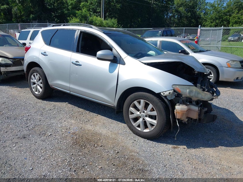 2011 Nissan Murano Sl VIN: JN8AZ1MWXBW152502 Lot: 42816131