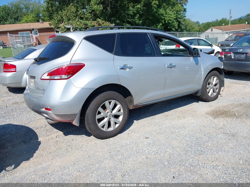 2011 Nissan Murano Sl VIN: JN8AZ1MWXBW152502 Lot: 42816131