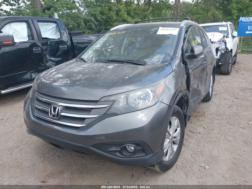 2012 Honda Cr-v 2.4 Cr-V Ex-L grey Lot 111042816525 Vin 2HKRM4H74CH631538