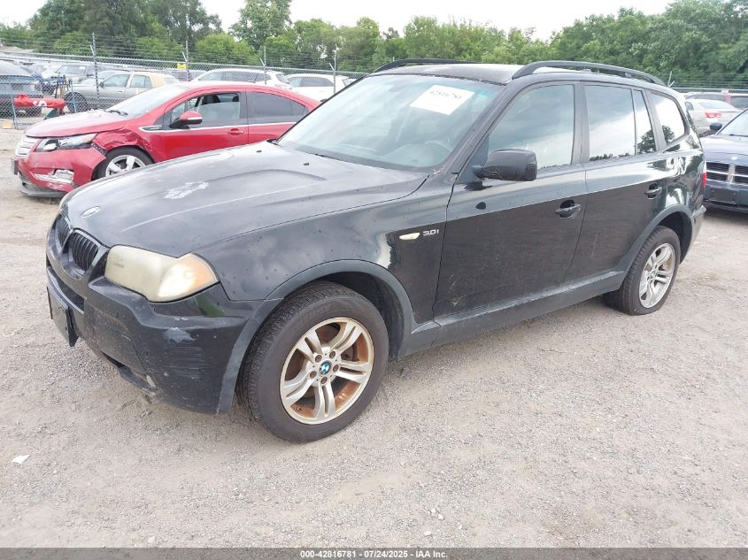 2006 BMW X3 3.0I VIN: WBXPA93496WG90308 Lot: 42816781