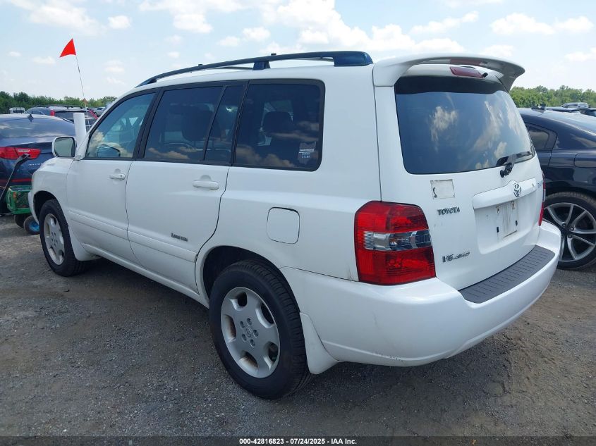 2007 Toyota Highlander Limited V6 VIN: JTEEP21A970224118 Lot: 42816823