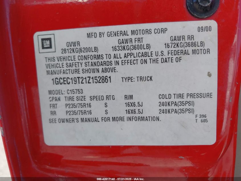 2006 Chevrolet Silverado 1500 Lt2 VIN: 1GCEC19Z06Z150442 Lot: 42817148