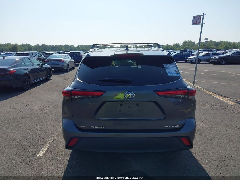 2021 Toyota Highlander Xle VIN: 5TDGZRBH4MS558710 Lot: 42817606