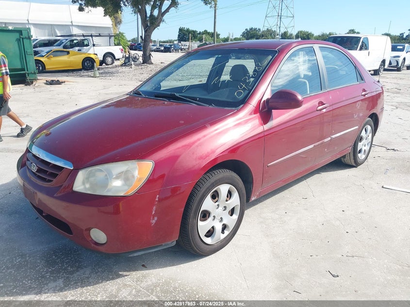 2004 Kia Spectra Ex/Lx VIN: KNAFE121245043882 Lot: 42817953