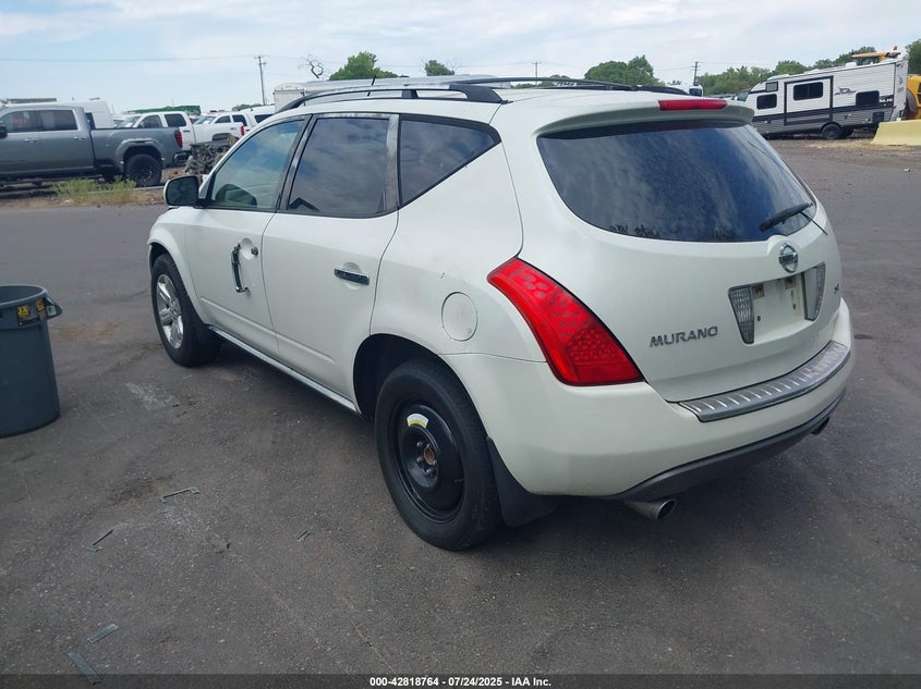 2007 Nissan Murano Sl VIN: JN8AZ08TX7W514250 Lot: 42818764