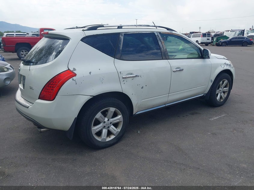 2007 Nissan Murano Sl VIN: JN8AZ08TX7W514250 Lot: 42818764