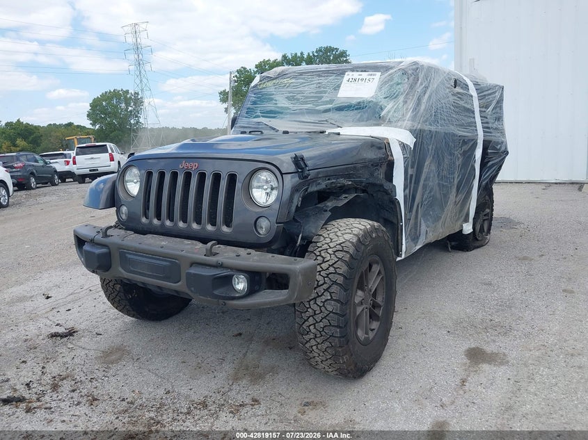 2016 JEEP WRANGLER SPORT UTILITY VEHICLE 3.6L V-6 DOHC, VVT, 285HP