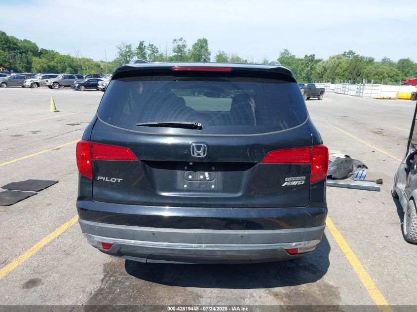 2016 Honda Pilot Touring VIN: 5FNYF6H90GB092116 Lot: 42819445