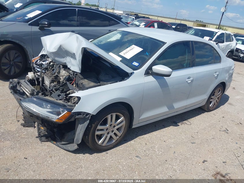 2017 Volkswagen Jetta 1.4 1.4t S White Lot 111042819867 Vin 3VW2B7AJ9HM327764